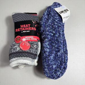 Muk Luks Heat Retainers & Cabin Socks Womens Thermal Sherpa Lined Insulated Lot